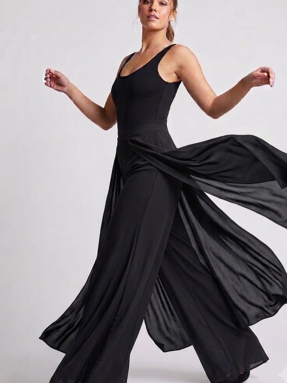 Vintage Sophisticate Wide-Leg Flowy Pants made in Canada